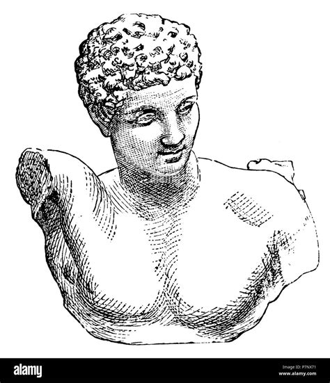 hermes di prassitele|Hermes of Praxiteles (Illustration) .